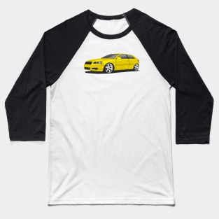 Yelow Audi a3 Baseball T-Shirt